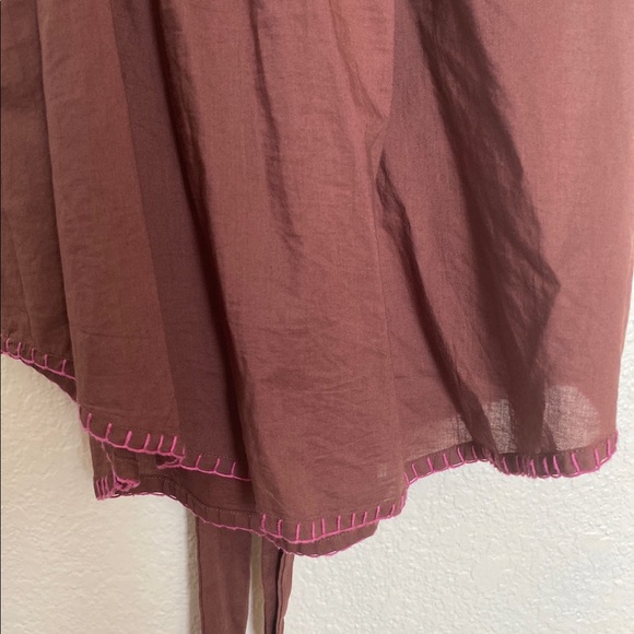 Maeve Embroidered Slip Dress Size 4 - Picture 4 of 9